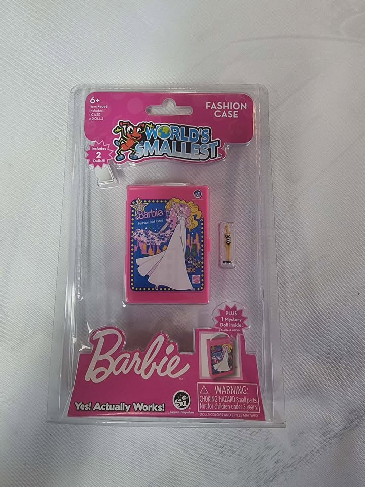 World's Smallest Barbie Fashion Case - 1959 Style Barbie Black/White Bathing Suit 2025 & Mystery Barbie
