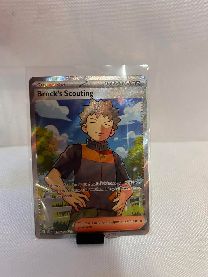 Brock's Scouting Trainer Card - 179/159 SR (Journey Together) Pokémon