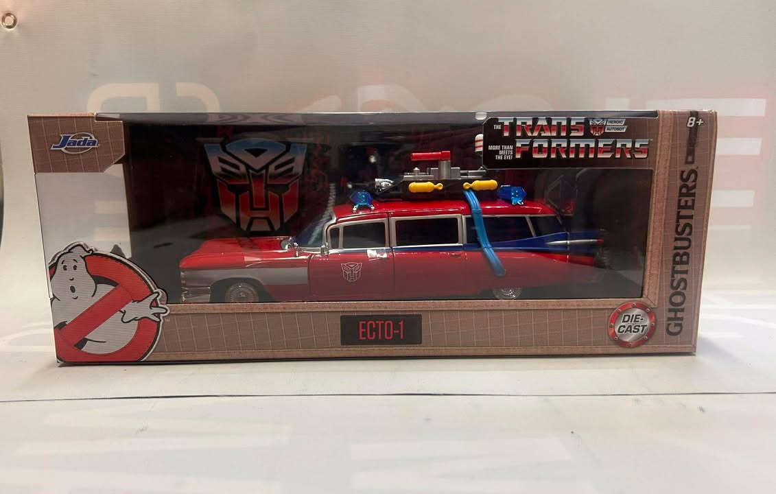 Jada - Ghostbusters Echto 1 Cadillac Ambulance Red (Transformers Mash-Up) | 1:24 Scale