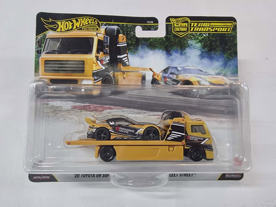 Hotwheels Premium Team Transport 2025 - #86 '20 Toyota GR Supra/ Fleet Street