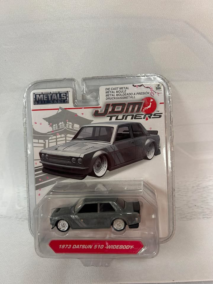 2018 Jada Toys - 1973 Datsun 510 Widebody (JDM Tuners Series) [ZAMAC finish]