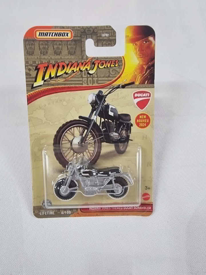 Matchbox Indiana Jones Themed Ducati Scrambler (2024)