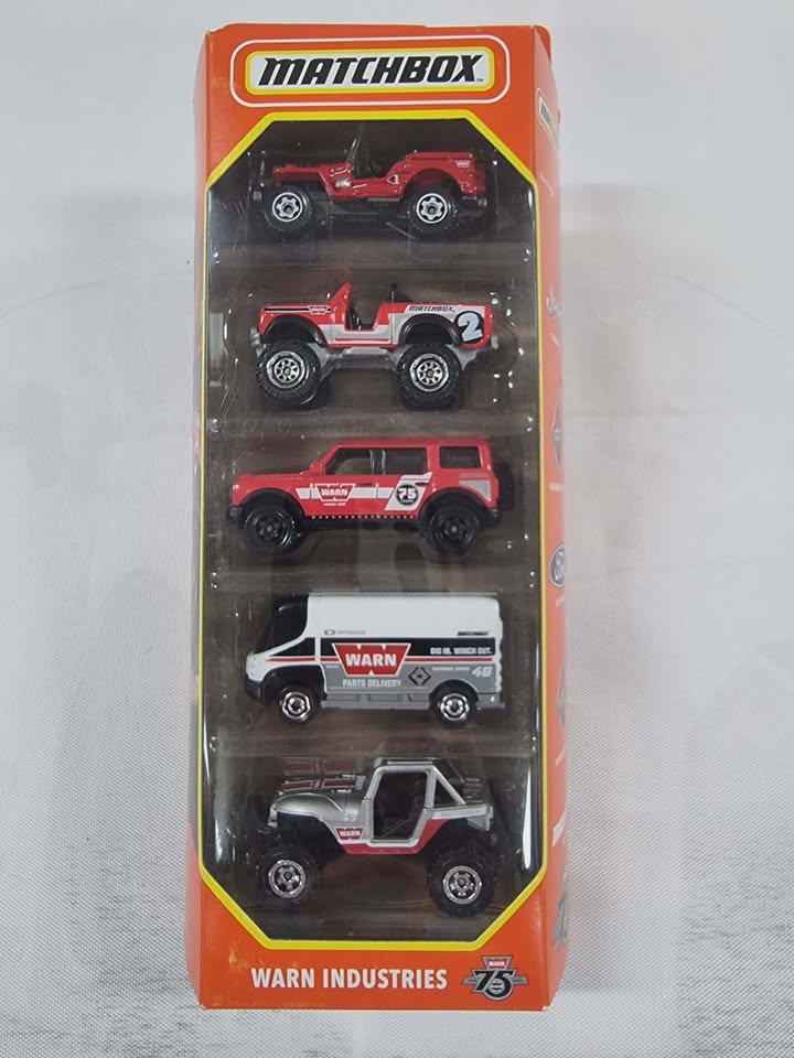 Matchbox 2022 Warn Industries 5-Pack