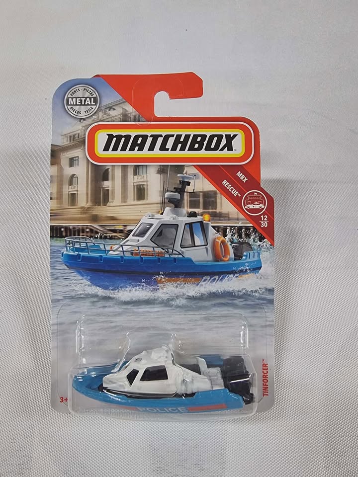 Matchbox MBX Rescue Tinnforcer – Police Boat