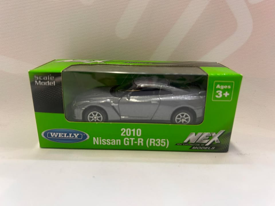 Welly 2024 Nex Models - 2010 Nissan GT-R (R35) | Gun Metal Grey
