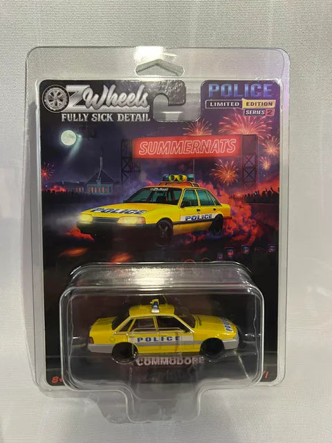 OZ Wheels Summernats Limited Edition Series 2 – Holden VL BT1 Police Car (Yellow) “Full Sick Detail” | 2026 Release
