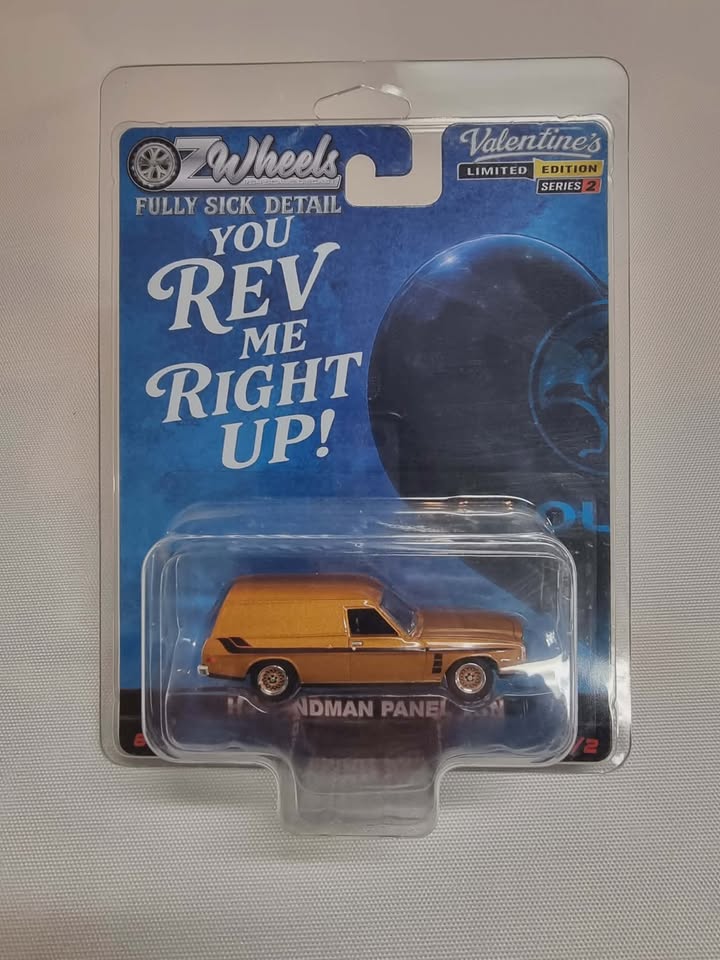 OZ Wheels 1:64 Scale Valentines Day 2026 FSD Holden HJ Sandman Panel Van Model