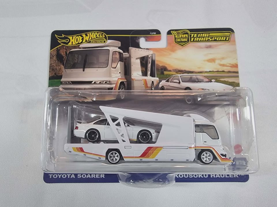 Hot Wheels Premium - 2025 Team Transport #79 - Toyota Soarer & Kousoku Hauler Truck