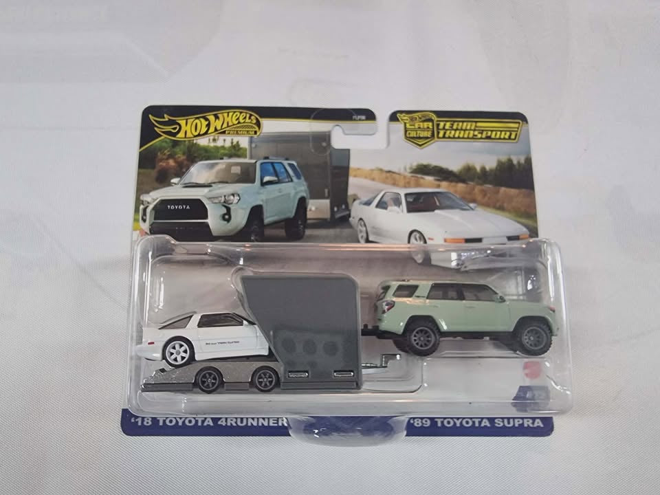 HOT WHEELS TEAM TRANSPORT - '89 TOYOTA SUPRA / '18 TOYOTA 4RUNNER - #72