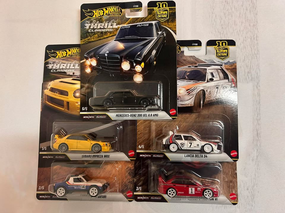 Hot Wheels Premium – Thrill Climbers Series | Set of 5